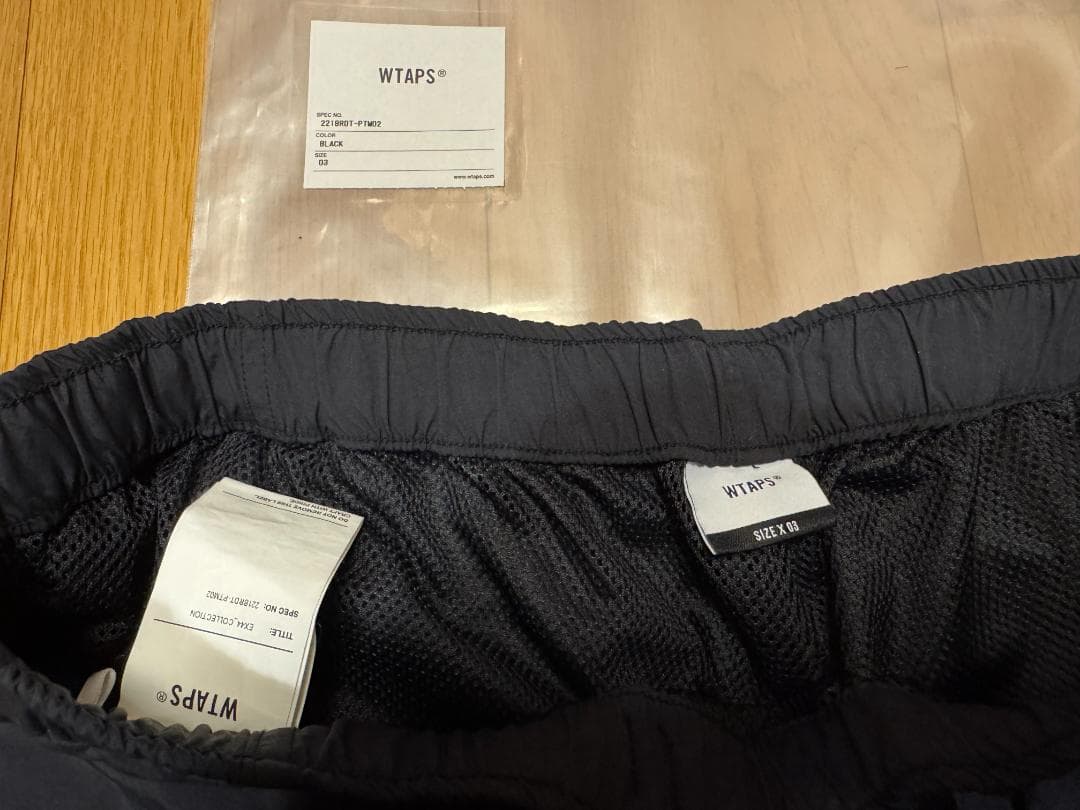 パンツ WTAPS TRACKS TROUSERS NYLON TUSSAH BLACK