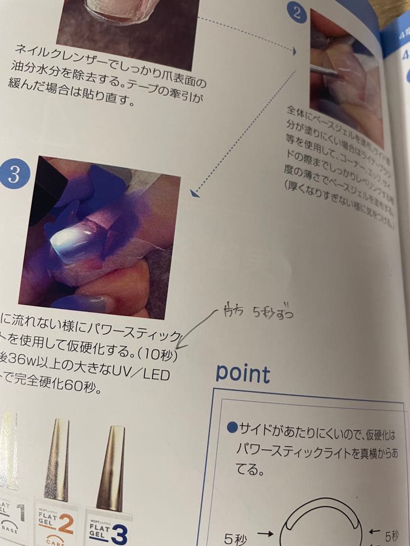 巻き爪　FLAT GEL 3本セット+ケアジェル1本