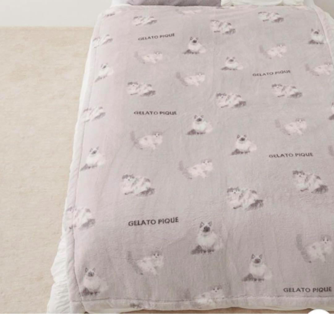 正規品♡ジェラートピケ Sleep CAT プリント毛布 ラグドール 猫 布団