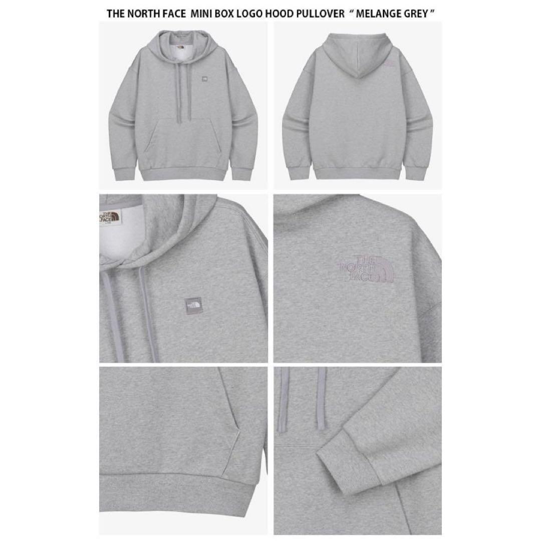【新品・正規品】韓国限定 ノースフェイス グレー パーカー Lサイズ