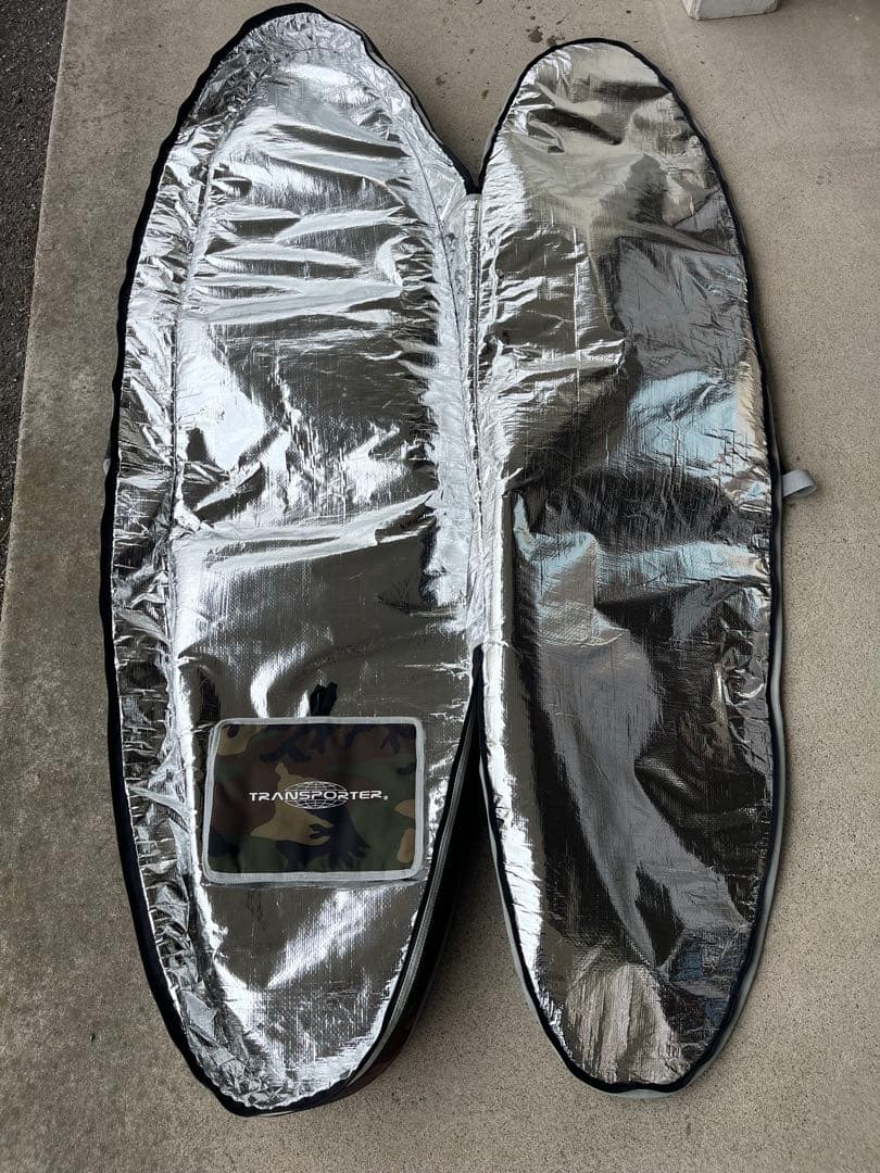 TRANSPORTER 6'8\" サーフボードダブルボードケース 迷彩柄
