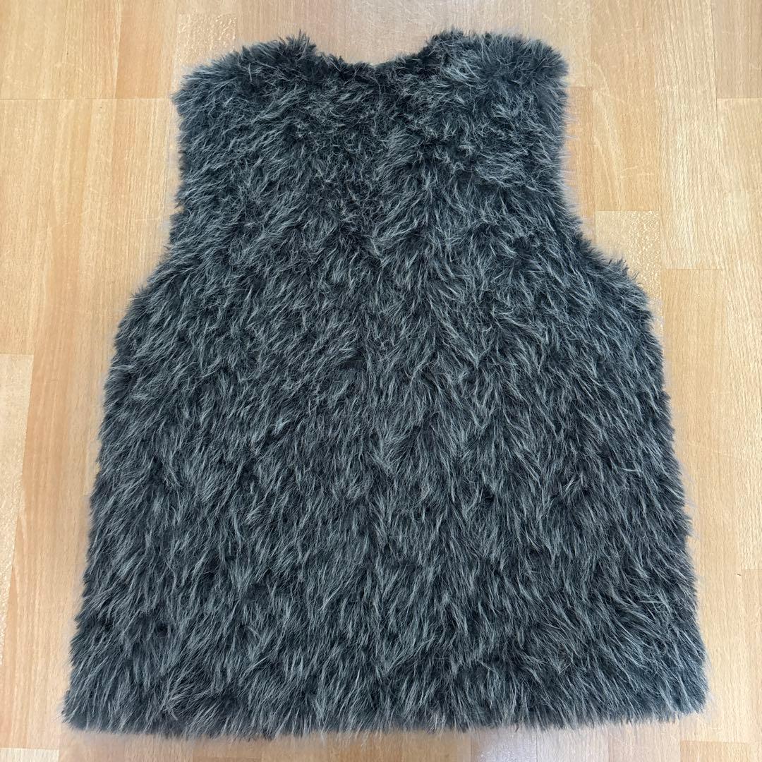 JEANASIS MIXカラーファーベスト グレー 完売品