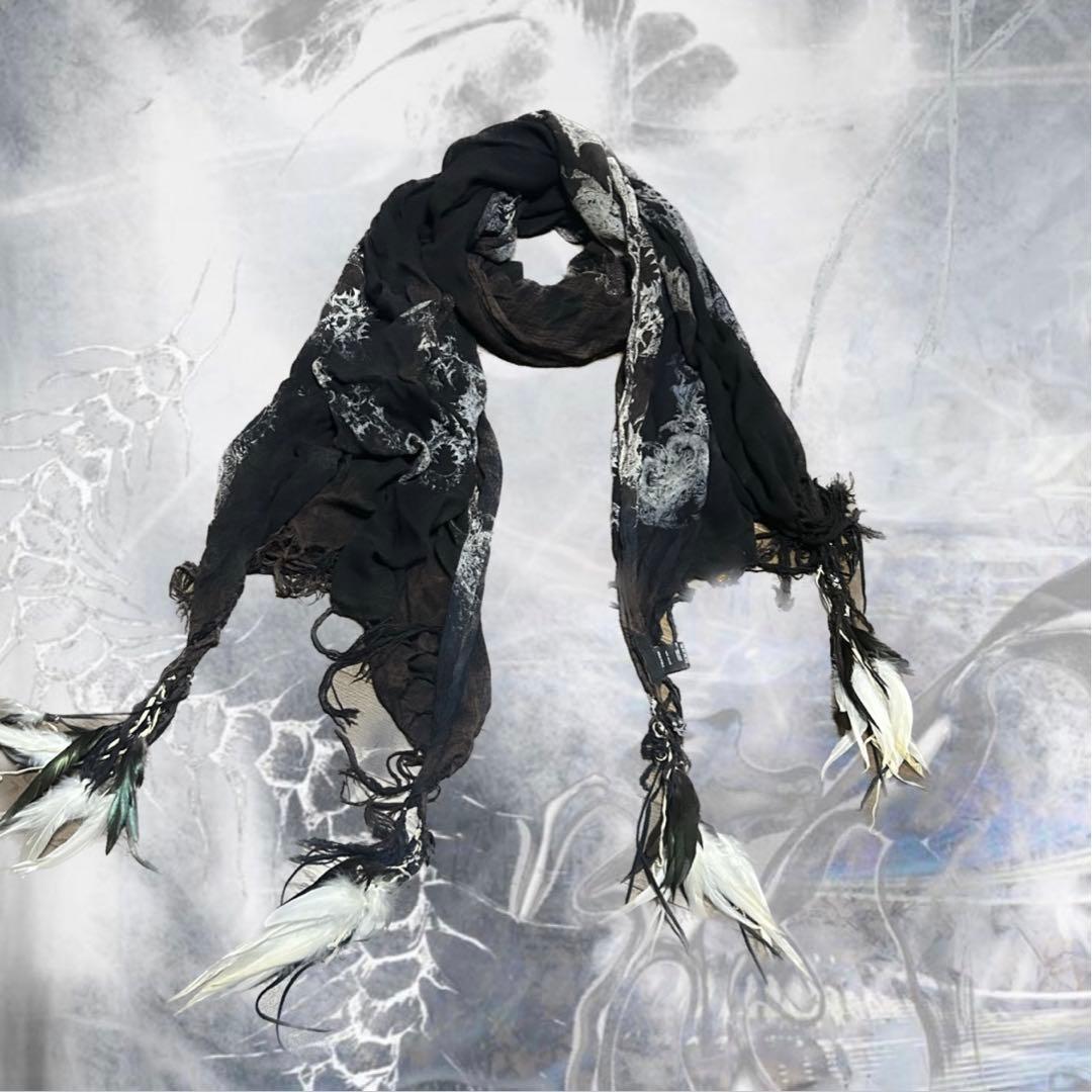 Archive Kmrii マグノリア フェザー ストール スカル