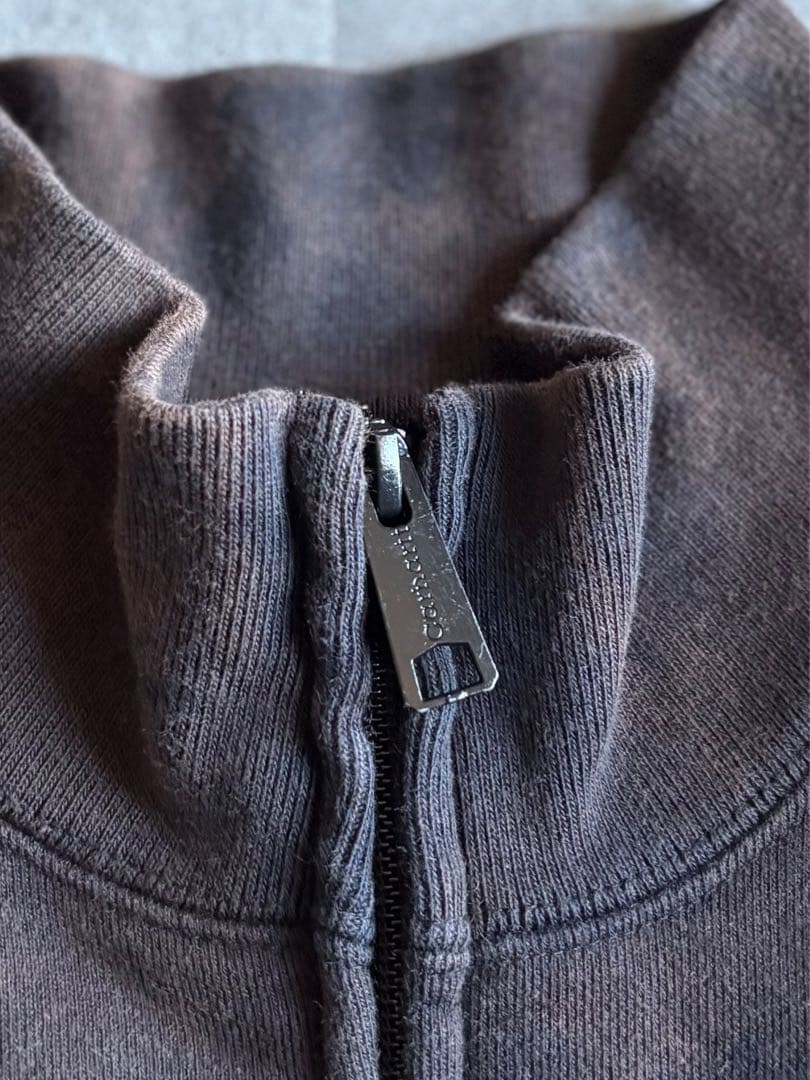 00s carhartt トラックジャケット オーバーダイ ブラックブラウン