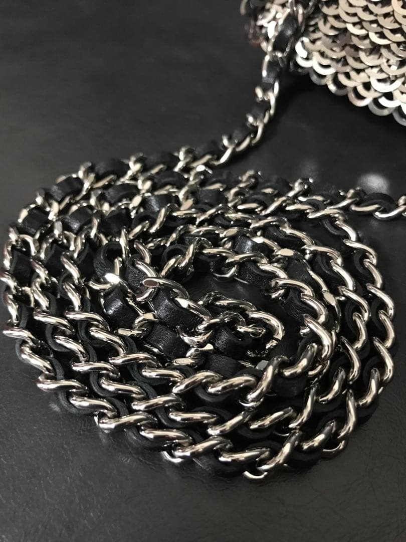 美品⭐︎ シャネル CHANEL スパンコール　ミニ チェーンショルダー　ココ