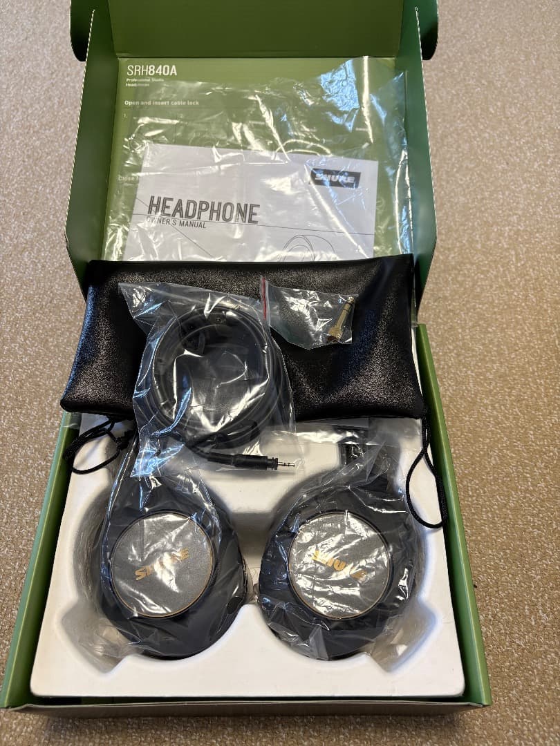 SHURE シュア SRH840A 【SRH840A-A】ヘッドホン 有線