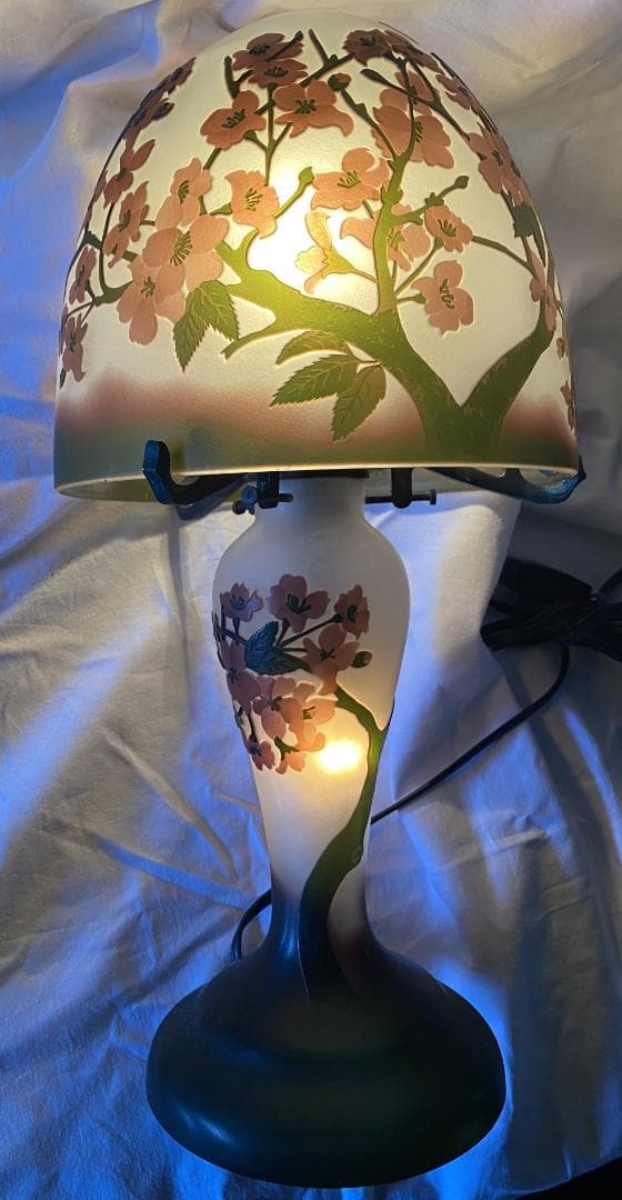 エミールガレ　レプリカ　Emile Galle 風　卓上照明　ナイトスタンド