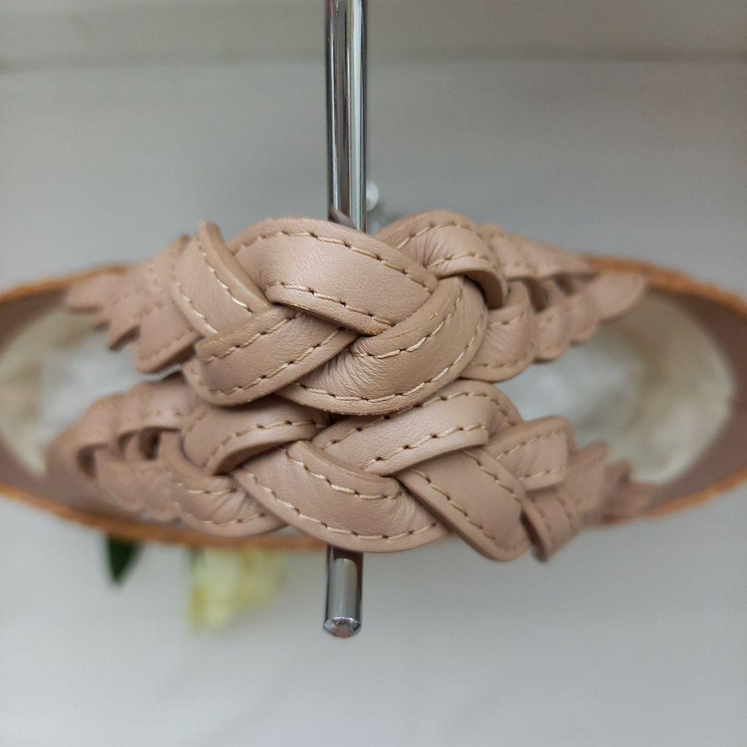 HELEN KAMINSKI ラフィア レザー トートバッグ 肩掛け カゴバッグ