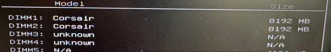 動作確認済み CORSAIR DDR4メモリー8GB×2(16GB)