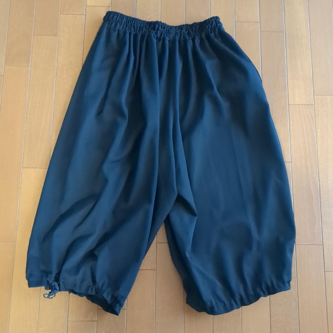 ヨウジヤマモトネイビー サルエルパンツ ウエストゴム