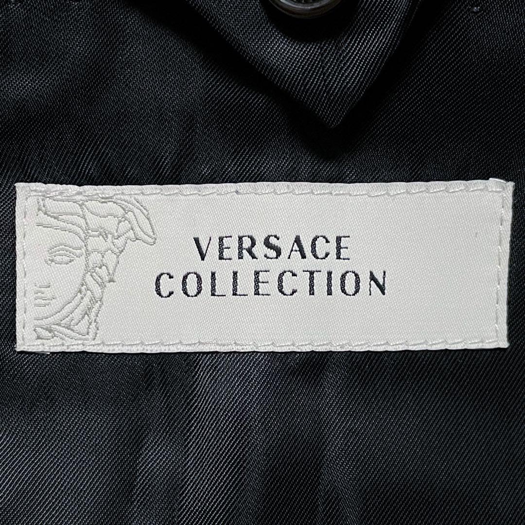 新品同様✨ヴェルサーチ コレクション ジャガード総柄 タキシードジャケット 52