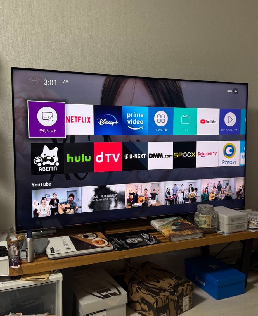 カタツムリ　65インチ 液晶　65S6E EN3A40