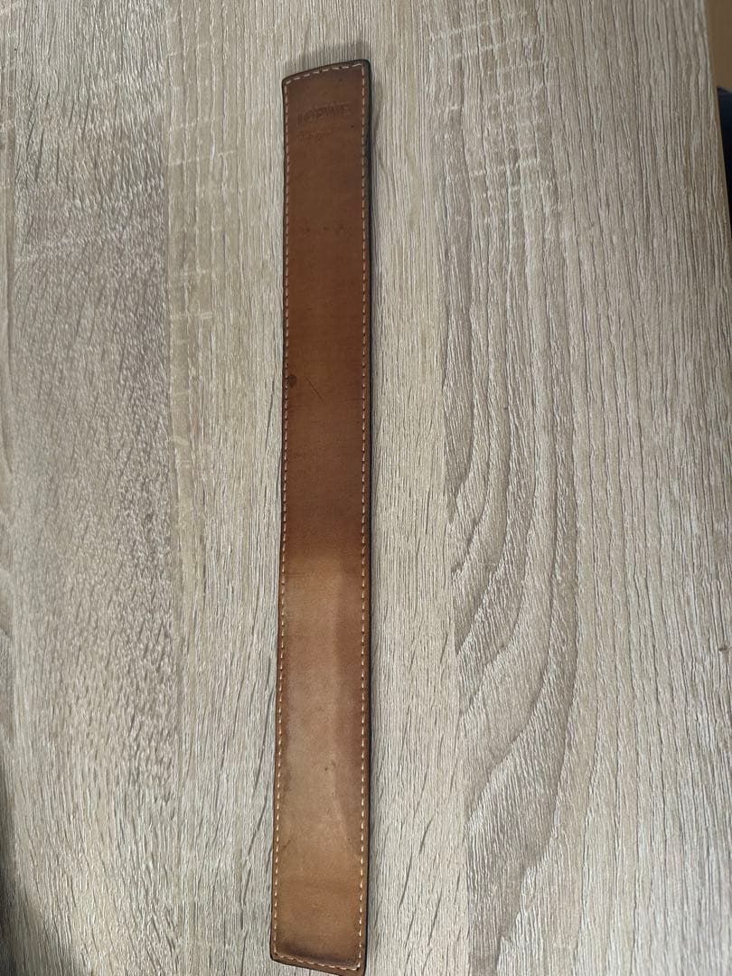 LOEWE レザーバングル スラップブレスレットスモール　ブラック