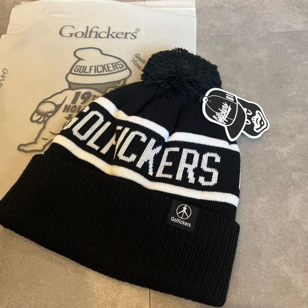 Golfickers ニット帽 ポンポン付き