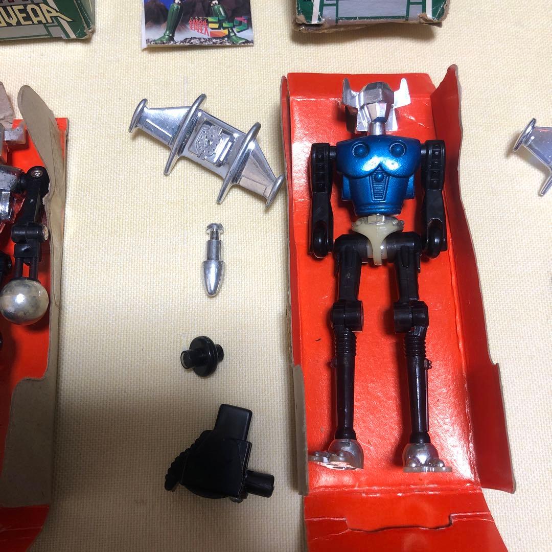 （ジャンク）ミクロマン　アクロイヤー　レッドスター　シルバースター　ブルースター