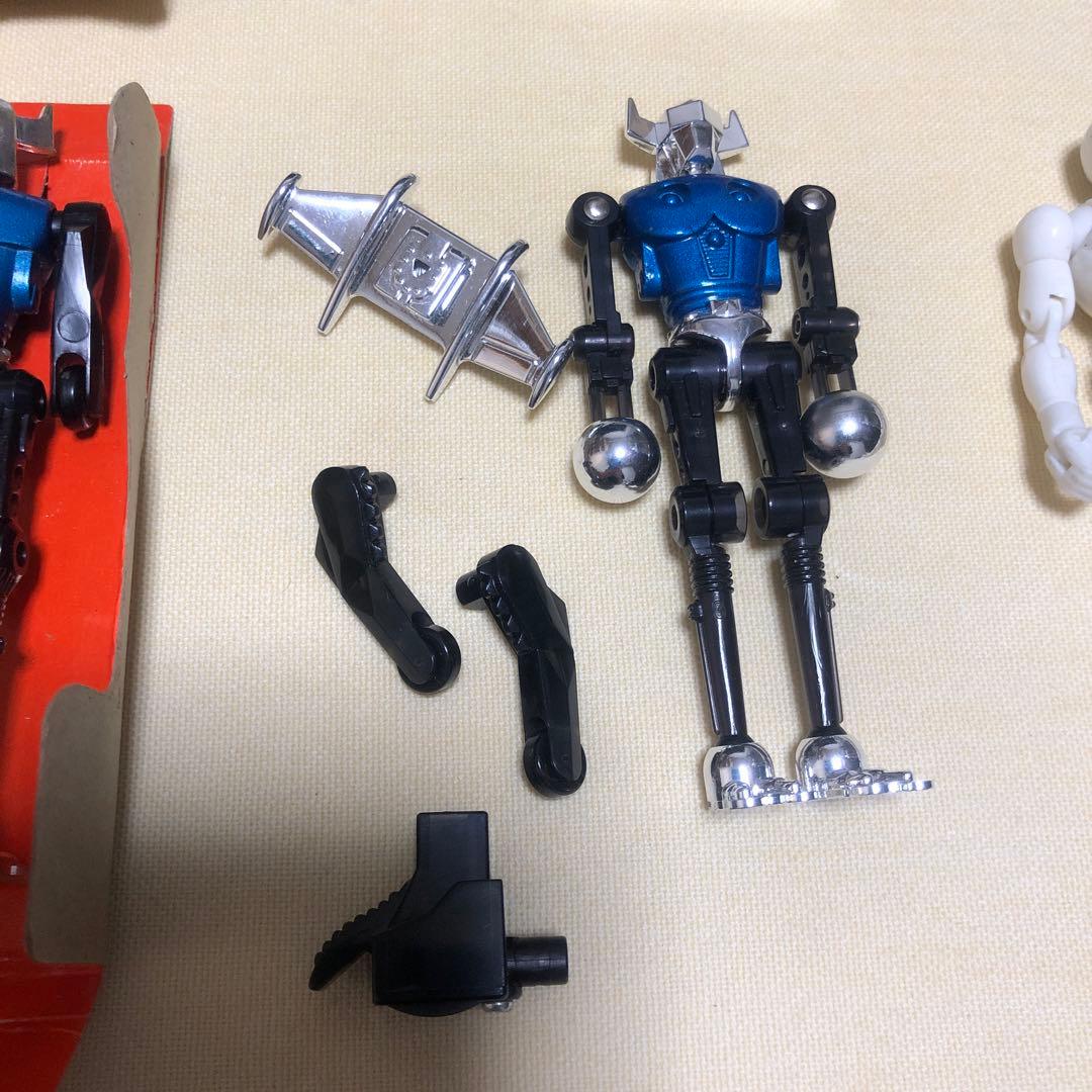 （ジャンク）ミクロマン　アクロイヤー　レッドスター　シルバースター　ブルースター