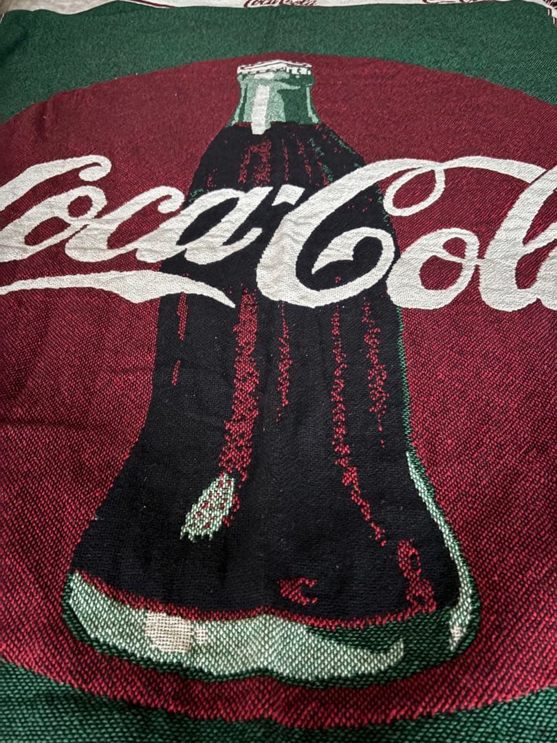 コカコーラ　ラグ　コットン100% 非売品　made in USA