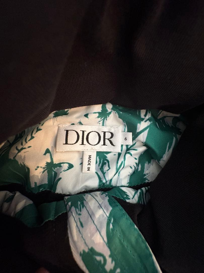 美品　Dior 緑と白のナイロンジャケット　110 120