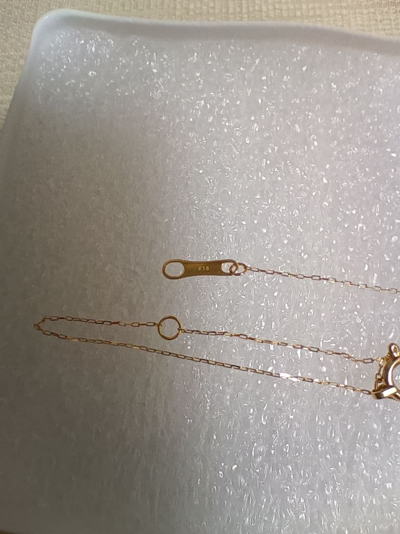 K18　ネックレス　YG　イエローゴールド　アズキチェーン　新品未使用