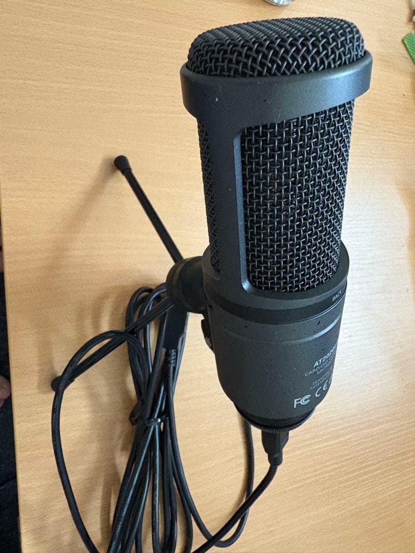 美品audio-technica AT2020USB+コンデンサーマイクスタンド