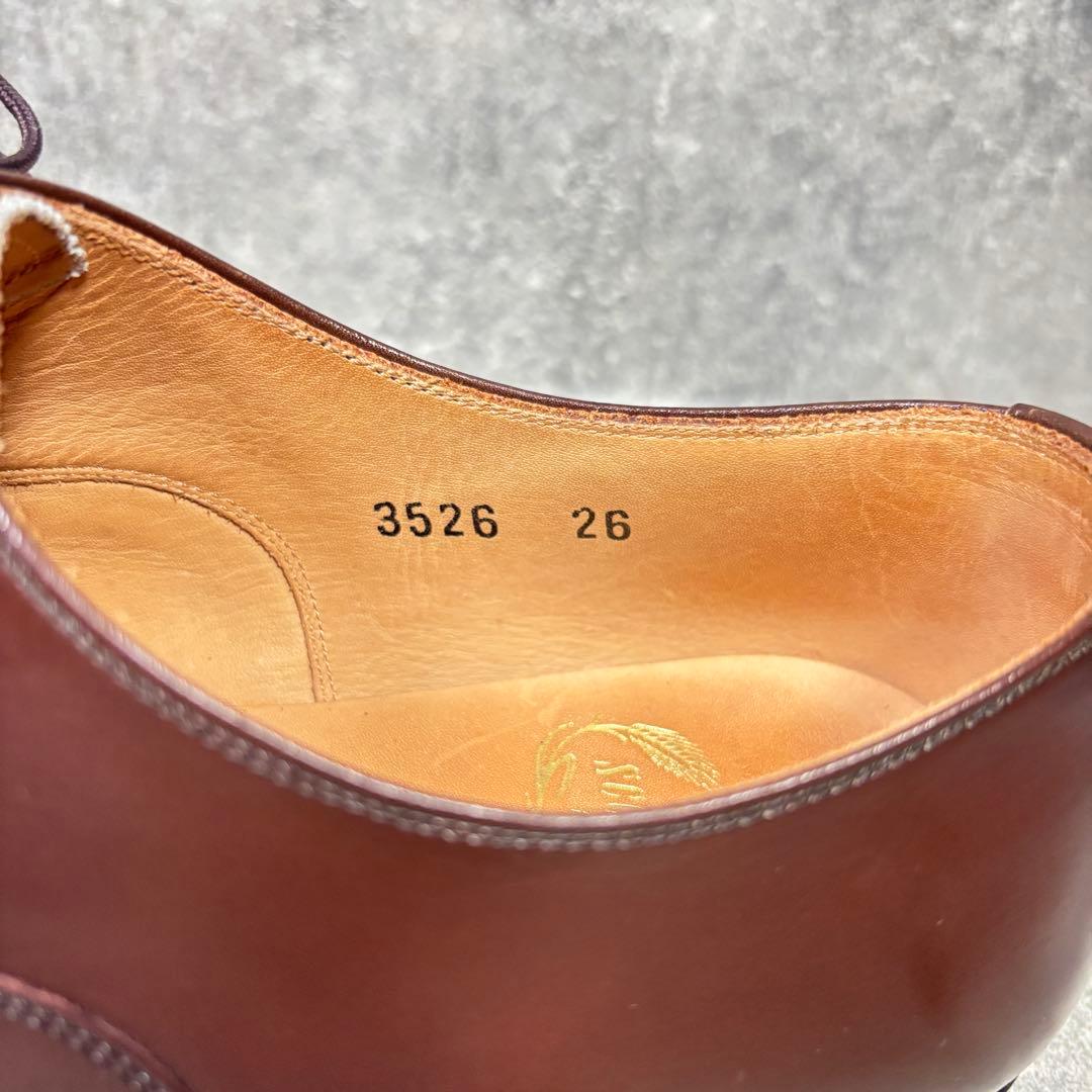 【極美品】スコッチグレイン ストレートチップ 3526 レザー 26cm