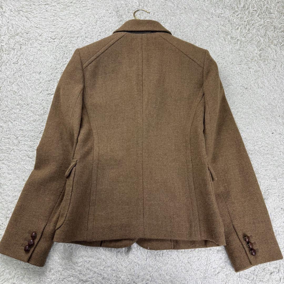 ハリスツイード×マーガレットハウエル 旧タグ テーラードジャケット 胡桃ボタン