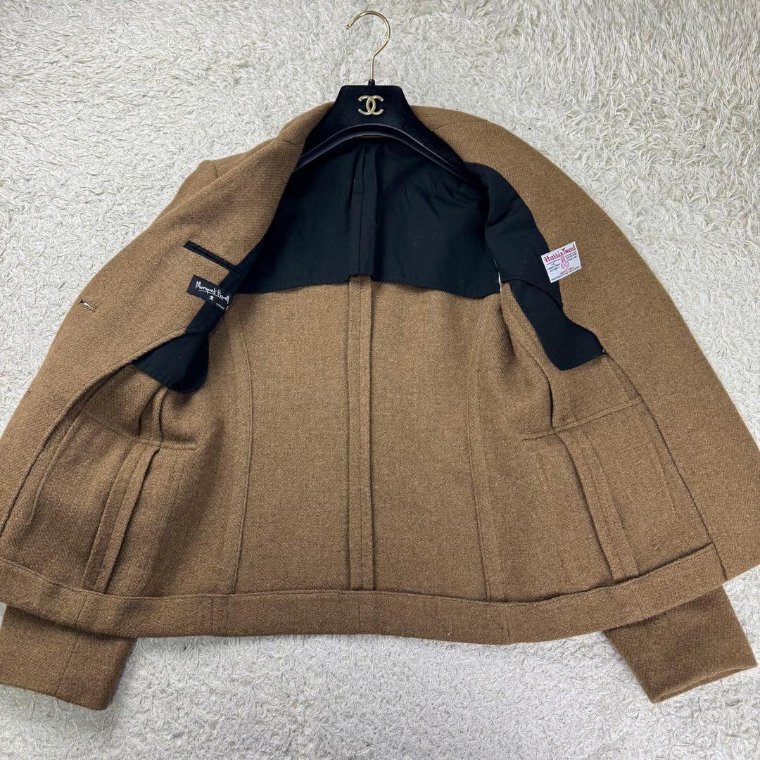 ハリスツイード×マーガレットハウエル 旧タグ テーラードジャケット 胡桃ボタン