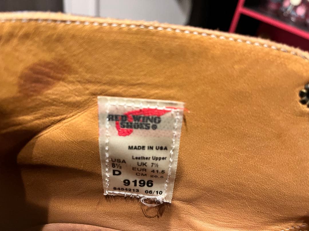 ※美品【レッドウイング】ポストマンチャッカ REDWING 9196