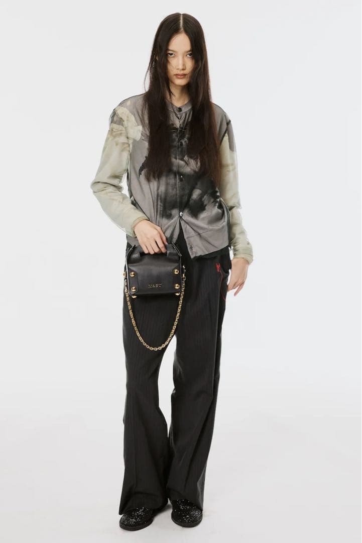 トップス BLURRED ANGEL CARDIGAN WHITE MASU