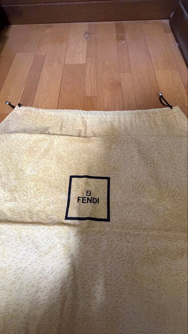 美品フェンディ　マンマバケット　コットンジャージー　ショルダーバッグブラック　黒