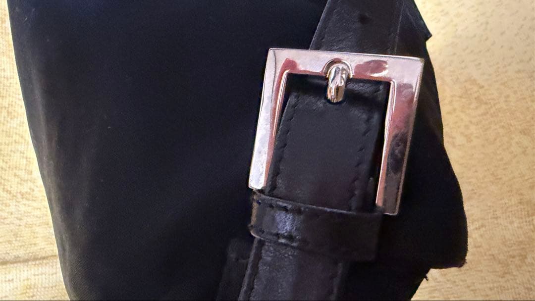 美品フェンディ　マンマバケット　コットンジャージー　ショルダーバッグブラック　黒