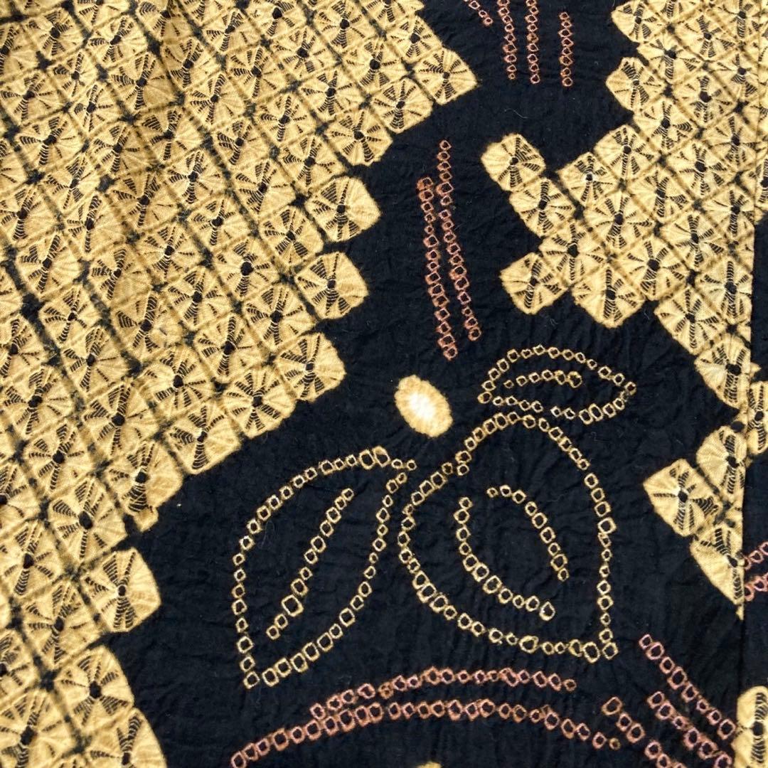 ™️87/44 身丈160 有松絞り　絞り染め　絞り浴衣　総絞り　浴衣