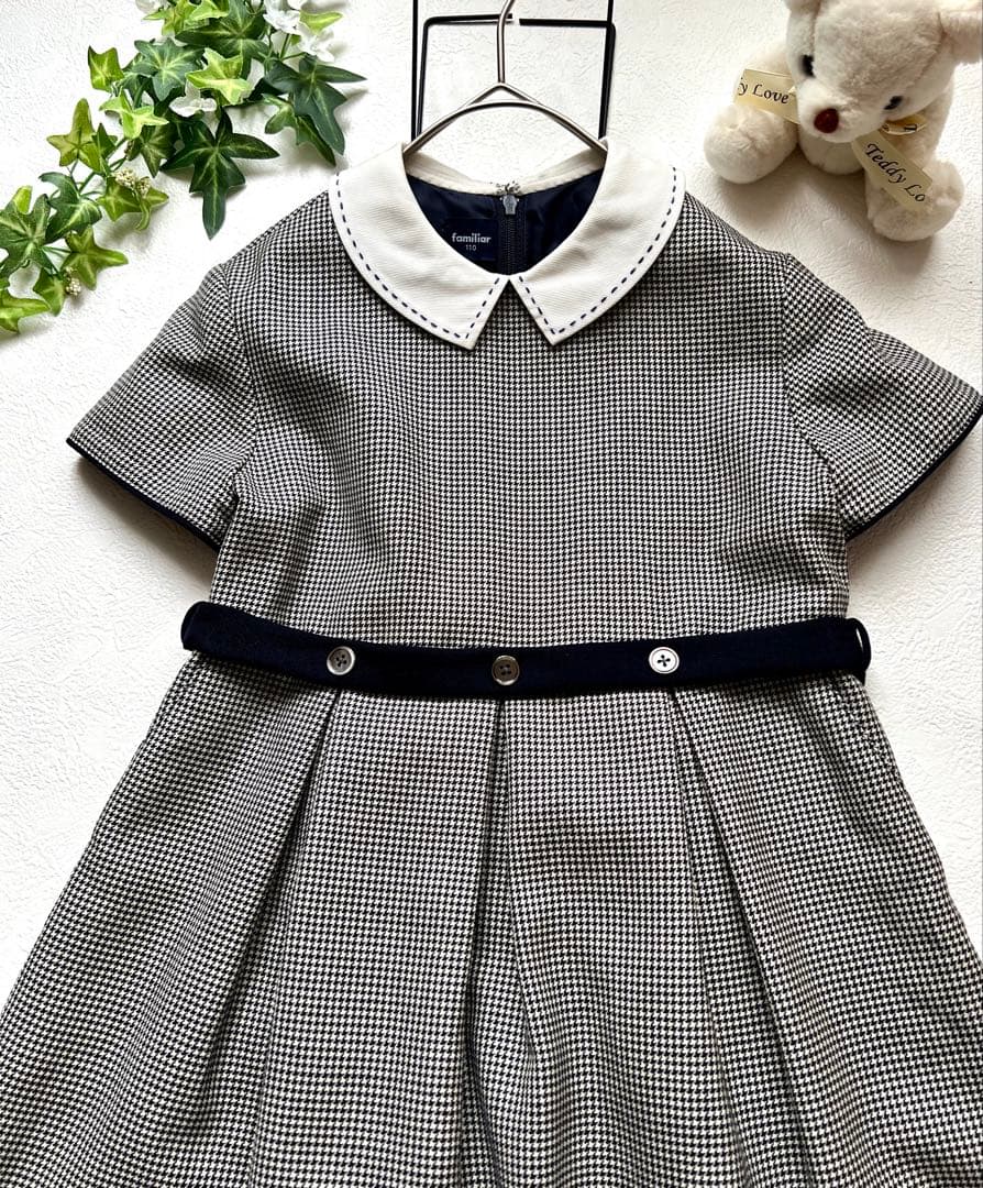 限定セール！美品　ファミリア　セットアップ　入学式　110 卒園式　清楚　入園式
