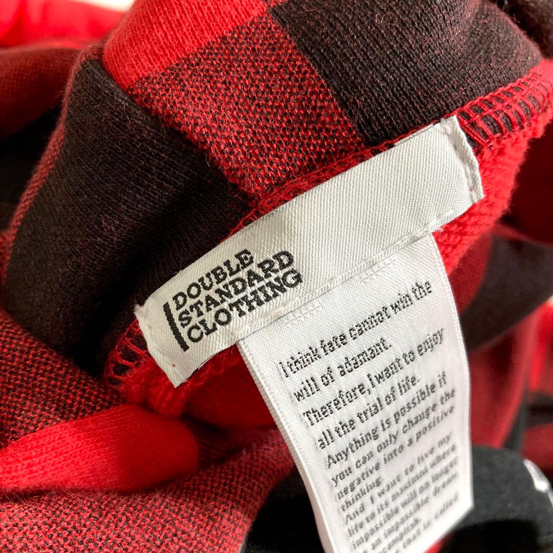 ダブルスタンダードクロージング オリジナルバッファローチェックプリントフーディー