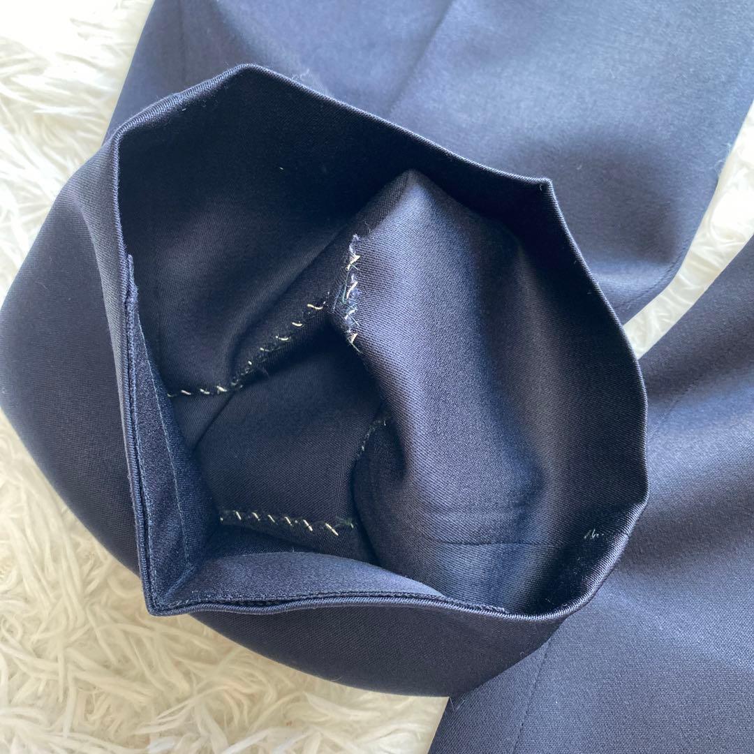 イヴサンローラン　ダブル　セットアップ　スーツ　ネイビー　ジャケット　パンツ