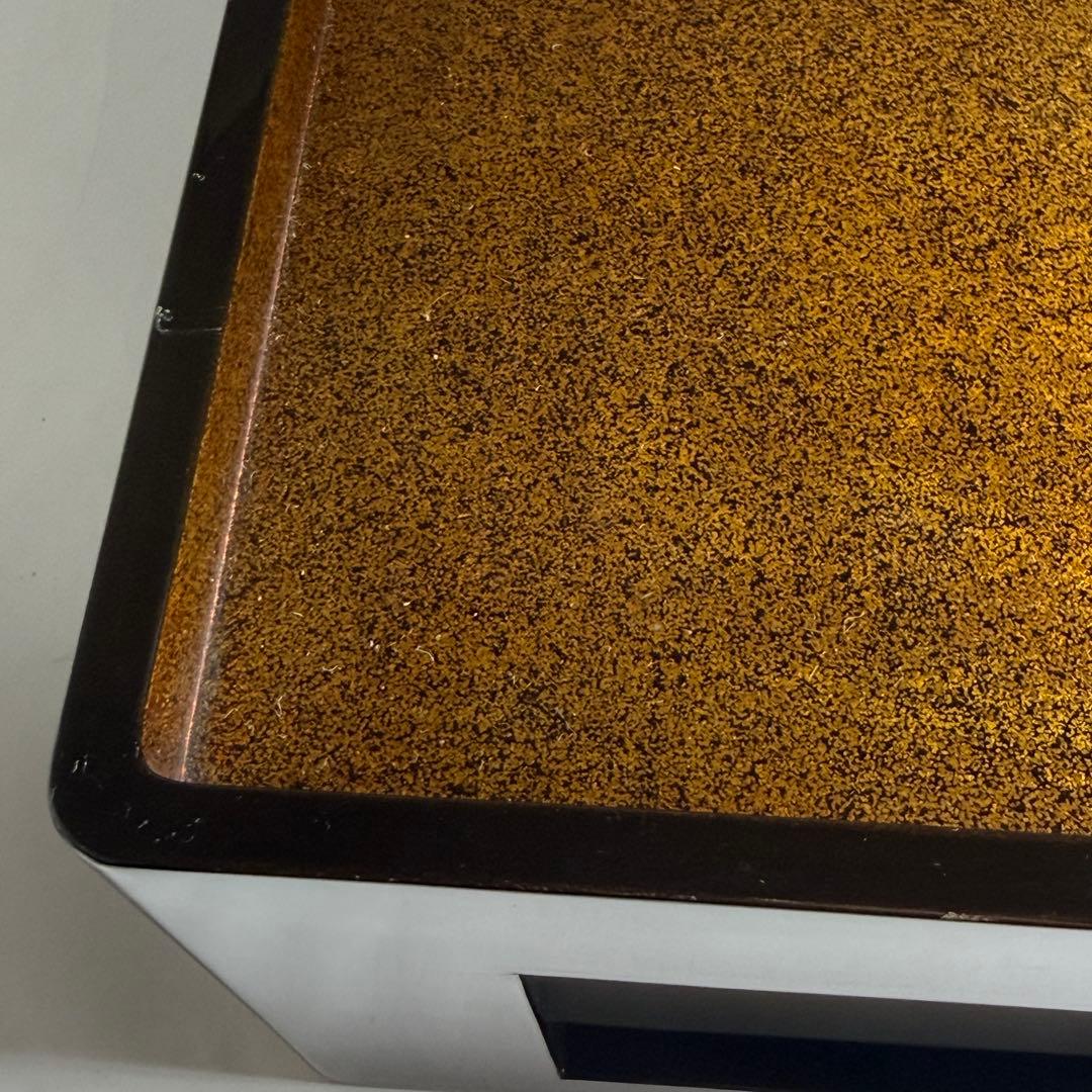 ◆輪島塗 重台 梨地御膳 本漆 時代箱入り 昭和十年◆