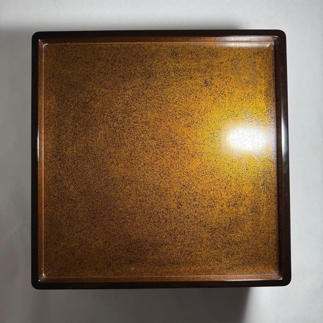 ◆輪島塗 重台 梨地御膳 本漆 時代箱入り 昭和十年◆