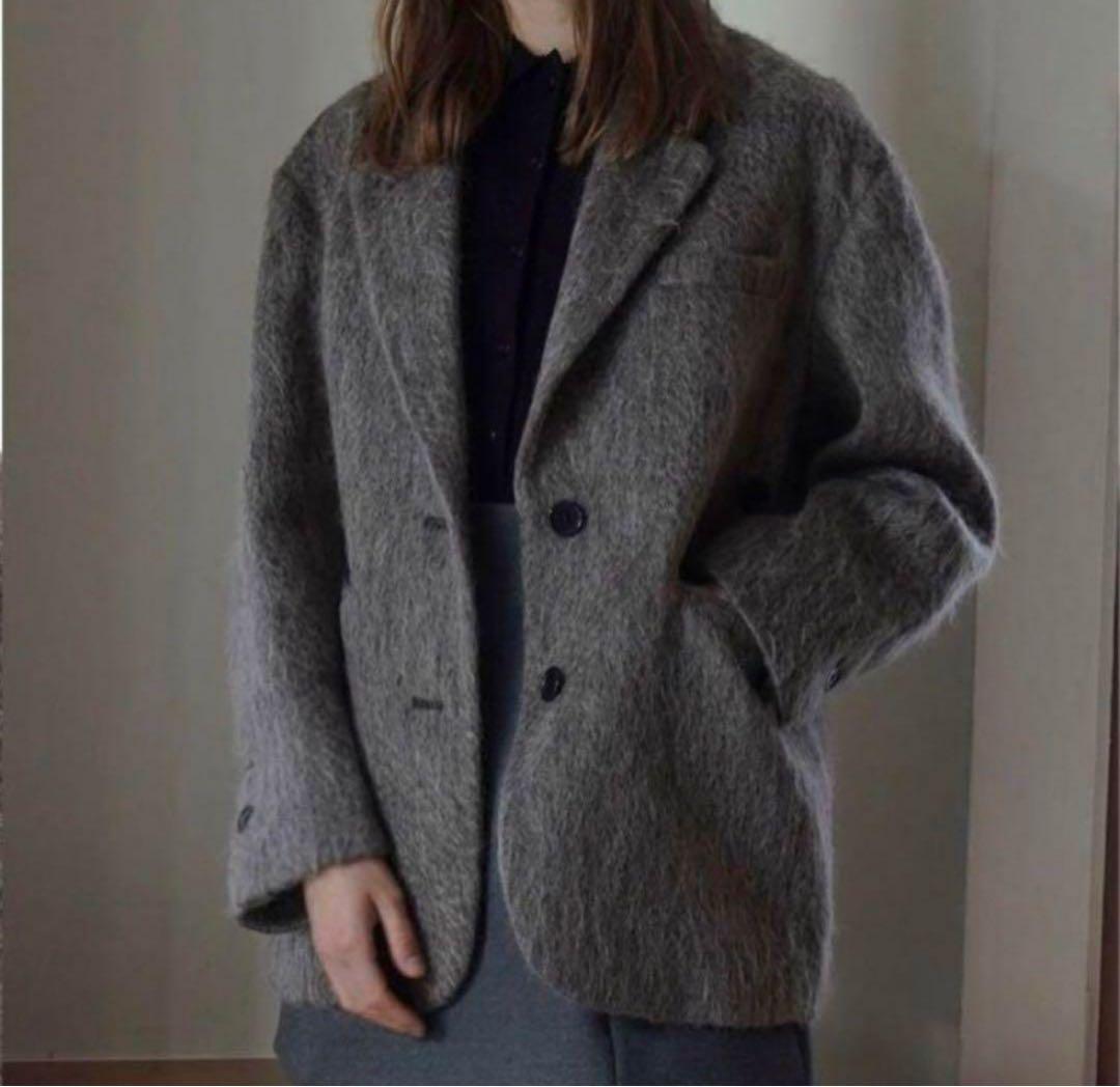 CLANE 美品 MIX SHAGGY OVER TAILORED JACKET