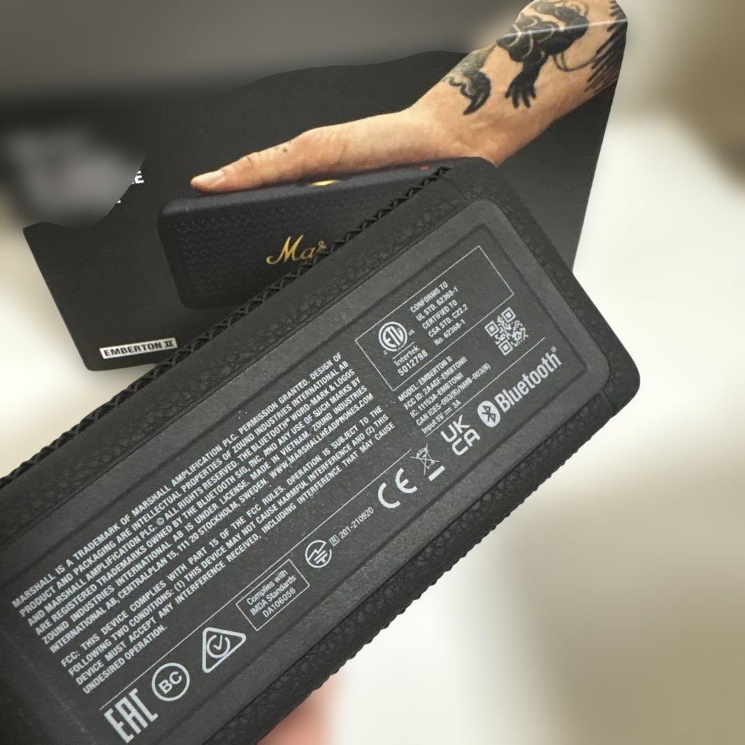 Marshall ワイヤレスポータブル防水スピーカー Emberton Ⅱ