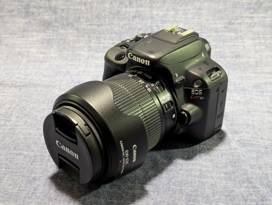 EOS Kiss X7 ダブルズームキット 予備バッテリー レンズフードフィルタ