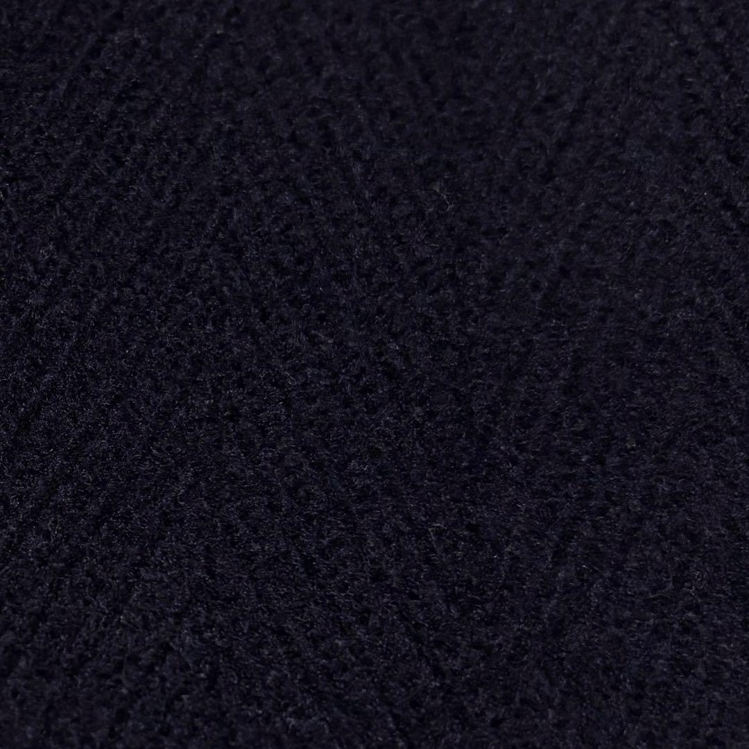 ✨希少✨モンゴメリー　ダッフルコート　ヘリンボーン　フード 着脱可　ネイビー