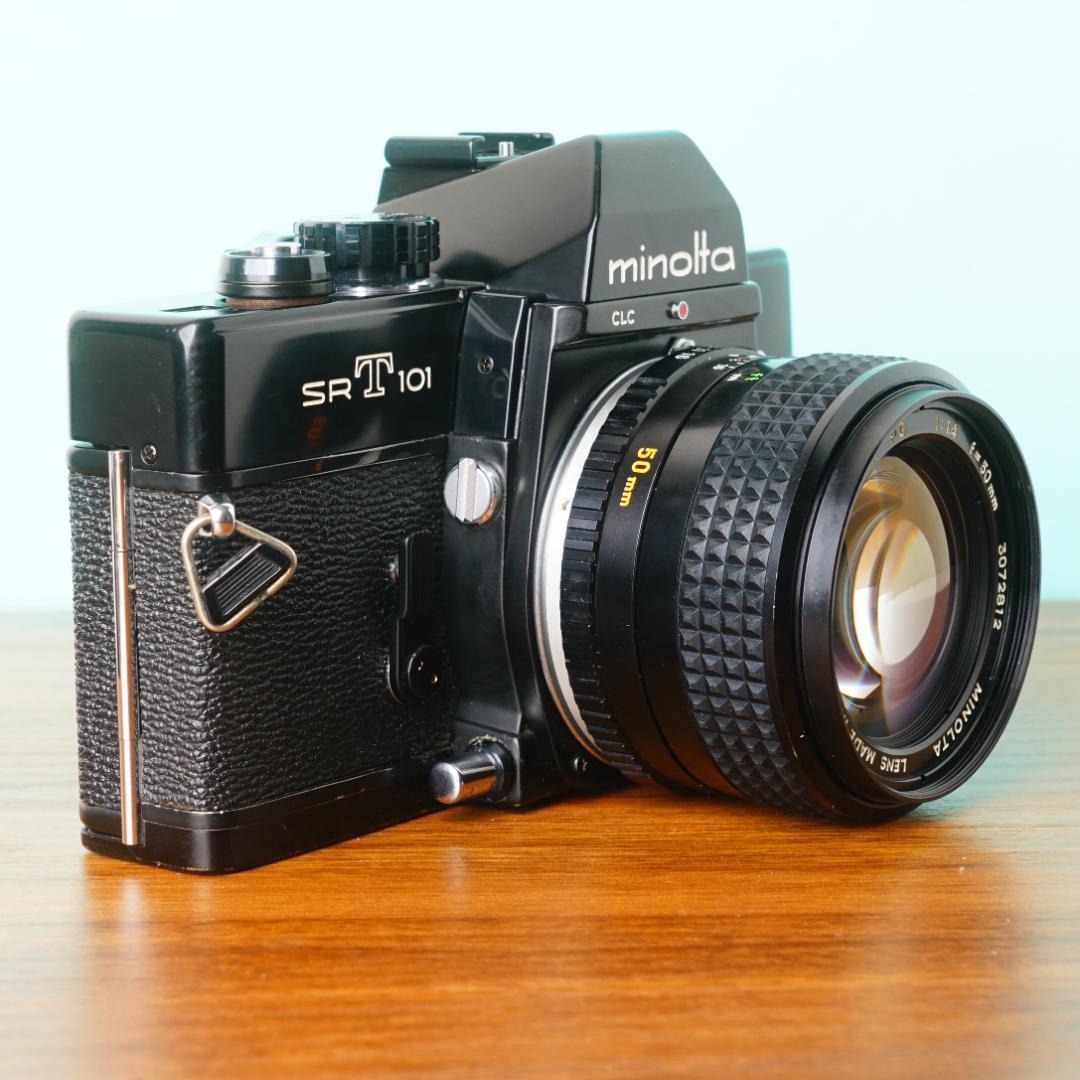 [美品] 完動品◎ミノルタSRT101 ブラック50mm f1.4 67/812