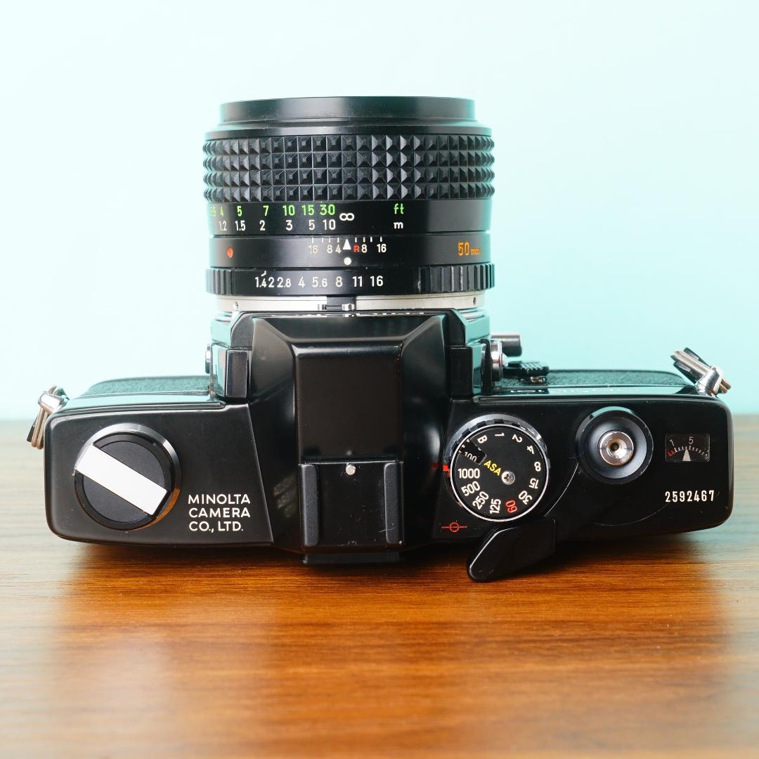 [美品] 完動品◎ミノルタSRT101 ブラック50mm f1.4 67/812