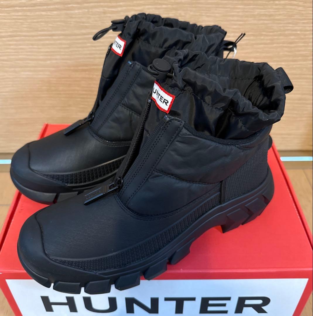 HUNTER ハンター イントレピッド ジップ アンクル スノーブーツ