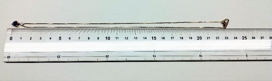 【一点物】K18 ハートのブルーサファイア×アクアマリン 特注ネックレス