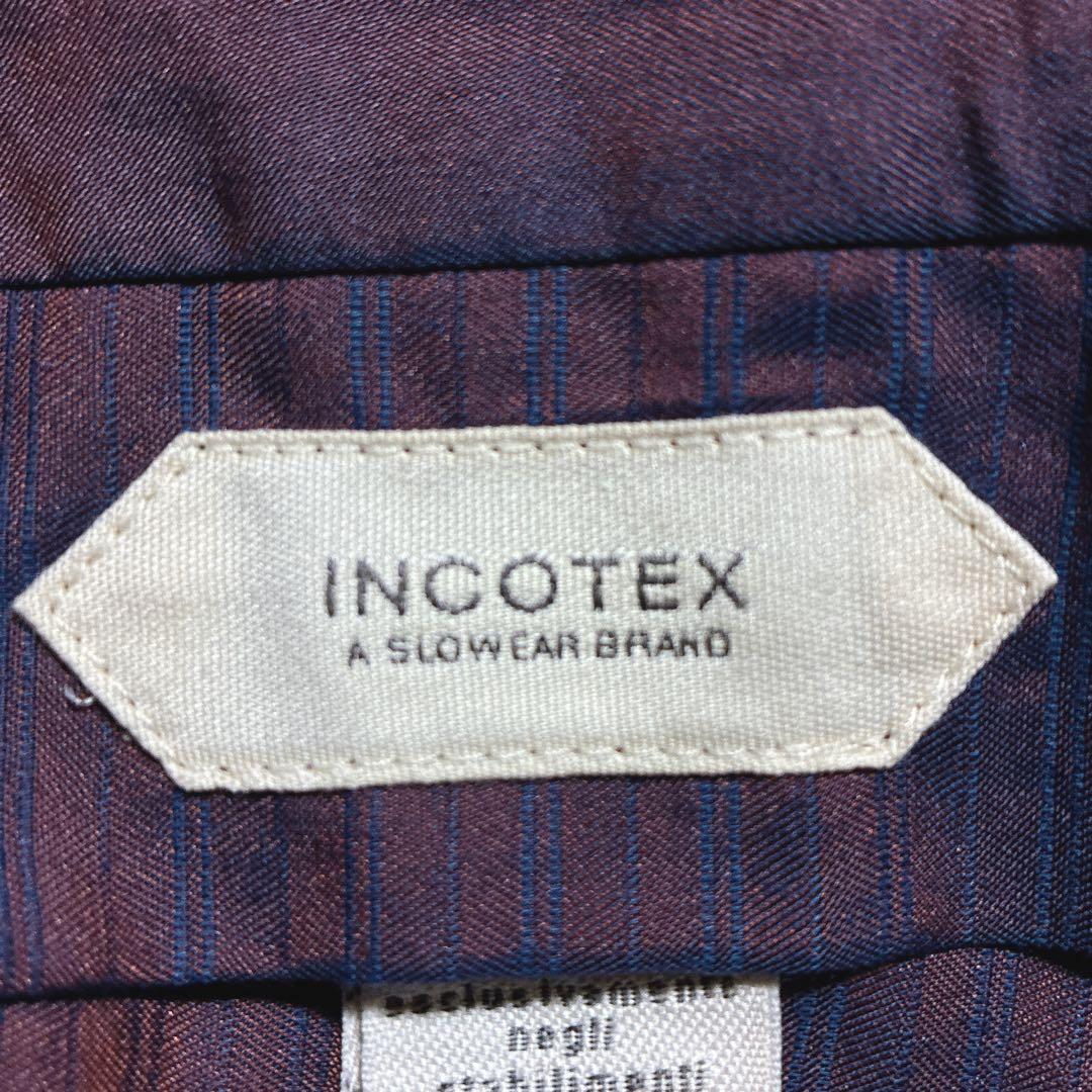 美品⭐️インコテックス　スリムフィット　SUPER 100'S センタープレス