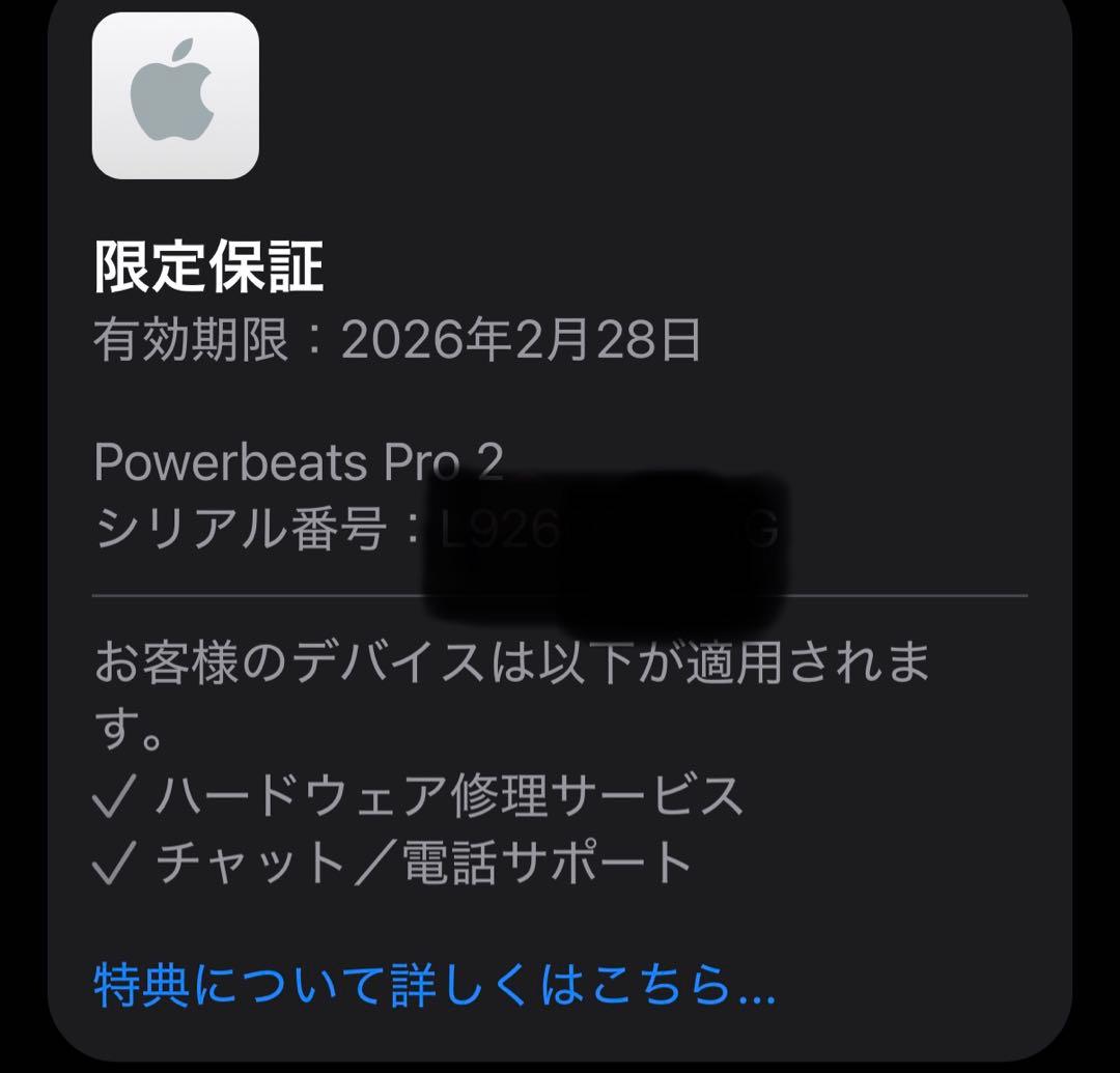 【最終値下げ】Powerbeats Pro2 ワイヤレスイヤホン ブラック