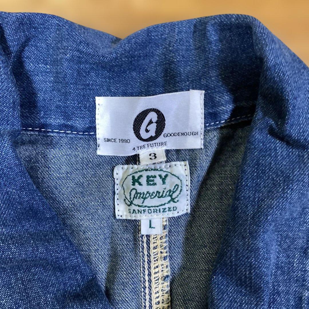 GOODENOUGH×KEY デニムカバーオール　グッドイナフ
