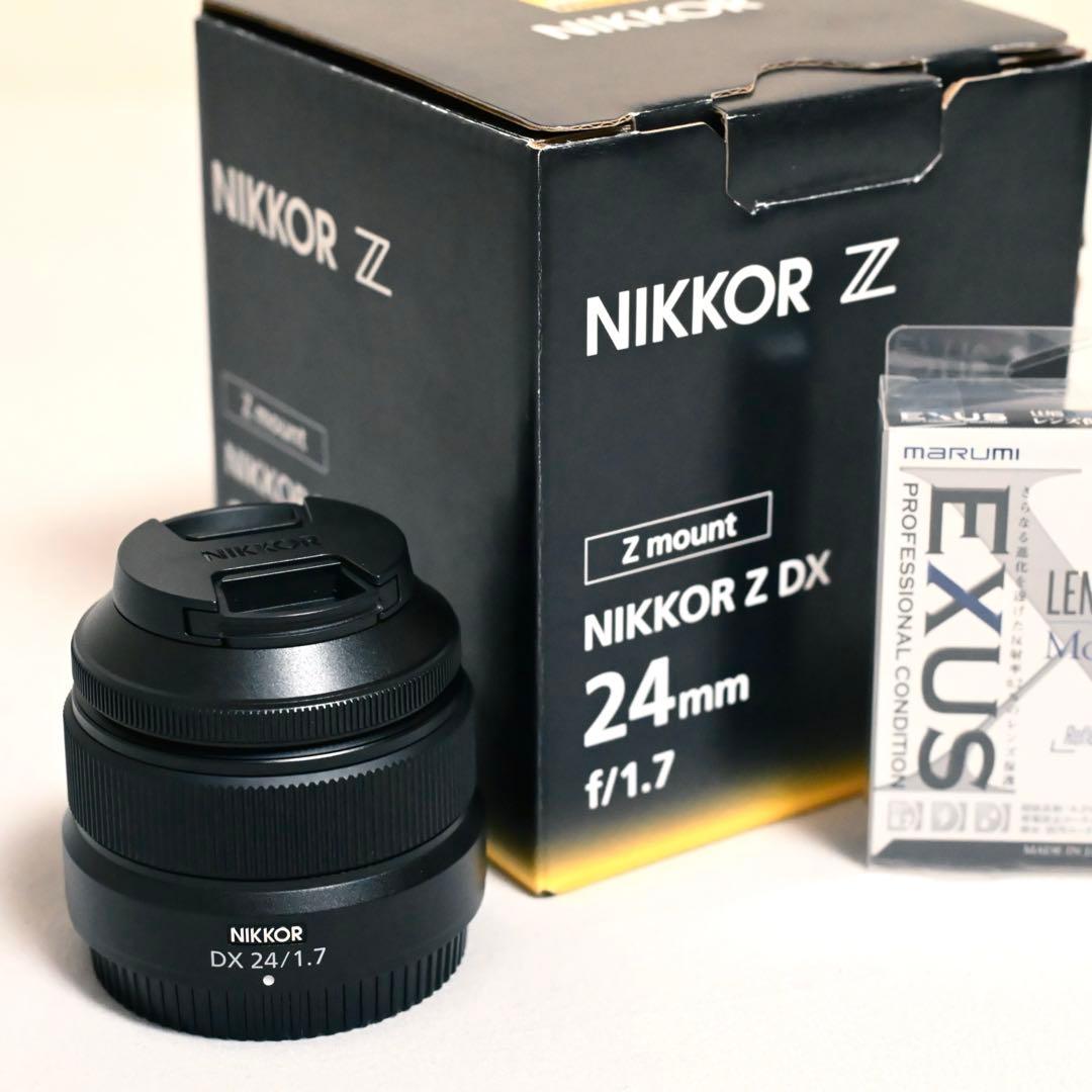 【美品】 NIKKOR Z DX 24mm f/1.7 レンズフィルター付き