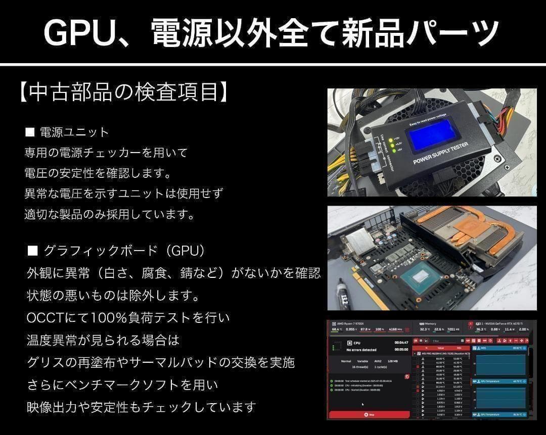 【即納激安ホワイトモデル】RTX3060搭載ゲーミングPCフルセット✨R7②